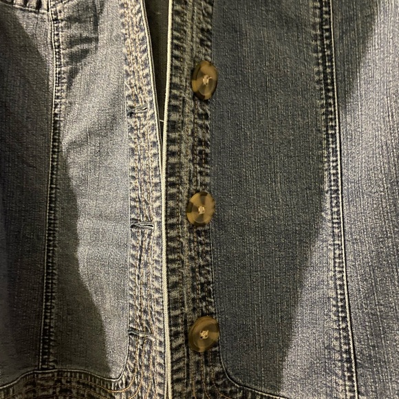 CJ BANKS Jean vest 3X NWOT - Picture 2 of 7